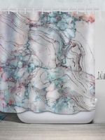 Marble Pattern Shower Curtain