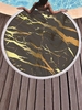 Marble Print Tassels Round Beach Blanket