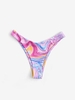 Marble Swirl Bikini Bottom M Light pink