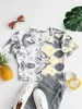 Marble Tie Dye Crop Baby Tee Xl