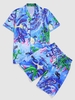Marine Life Vacation Shirt And Shorts Set Xxl Silk blue