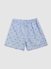 Marine Organism Printed Drawstring Beach Shorts Xxl Light blue