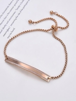 Matte Bar ID Lariat Bracelet