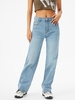 Medium Wash Straight Jeans M Light blue