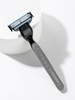 Men Classic 3-layer Blades Straight Razor with 3Pcs Replacement Blades