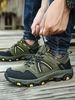 Men Color Spliced Outdoor Hiking Shoes