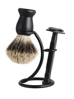 Men Dual-purpose Beard Brush and Razor Bracket