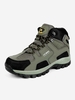 Men High Top Letter Mesh Insert Outdoor Shoes