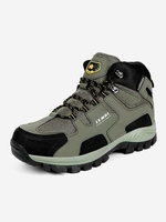Men High Top Letter Mesh Insert Outdoor Shoes