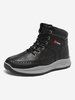 Men High Top Stitching Detail Letter Outdoor Shoes