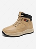Men High Top Stitching Detail Letter Outdoor Shoes