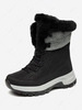 Men High Top Thermal Warm Faux Fur Lined Winter Snow Walking Outdoors Boots