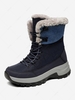 Men High Top Thermal Warm Faux Fur Lined Winter Snow Walking Outdoors Boots