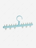 Multi-Function Anti-wrap Hanger 6 Clips Storage Rack