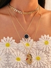 Multi-layer Character Face Rhinestone Pendant Necklace
