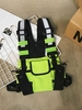 Multi-pocket Reflective Hip Hop Streetwear Chest Pack Tactical Harness Vest Chest Bag