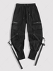 Multi-pocket Zipper Beam Feet Cargo Techwear Pants 2xl Black