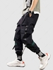 Multi-pockets Beam Feet Cargo Pants S Black