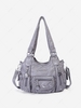 Multi-pockets Soft Leather Hobo Bag