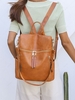 Multi-zip Functional Backpack with Coin Purse