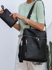 Multi-zip Functional Backpack with Coin Purse