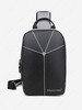 Multifunction Anti-theft Lock Chest Bag with USB Charging Port