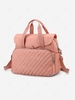 Multifunctional Embroidered Dual Handle Bag with USB Charging Port