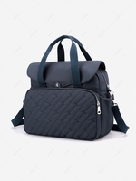Multifunctional Embroidered Dual Handle Bag with USB Charging Port
