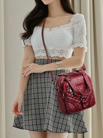 Multifunctional O Ring PU Crossbody Bag