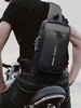 Multifunctional Waterproof USB Charging Anti Theft Code Lock Sling Bag