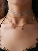 Multilayered Star Pendant Choker Necklace