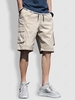 Multiple Pockets Drawstring Cargo Shorts Xl Beige