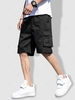 Multiple Pockets Drawstring Cargo Shorts Xl Black