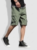 Multiple Pockets Drawstring Cargo Shorts Xl Jungle green