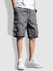 Multiple Pockets Drawstring Cargo Shorts Xl Light slate gray