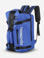 Multipurpose Letter Print Colorblock Handle Crossbody Backpack