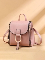 Multipurpose Metal Decor Flap Backpack