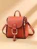 Multipurpose Metal Decor Flap Backpack