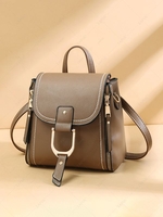 Multipurpose Metal Decor Flap Backpack