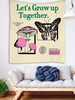 Mushroom Butterfly Pattern Wall Hanging Tapestry