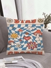 Mushroom Floral Plaid Pattern Pillowcase