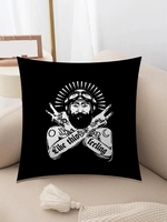 Mustache Man Graphic Square Pillowcase