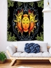 Mysterious Astrology Sun Moon Pattern Tapestry