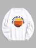NASHVILLE UNION SUNSHINE Cactus Graphic Sweatshirt L White