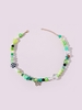 Natural Stone Beaded Butterfly Necklace