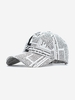 Newspaper Print Baseball Cap