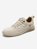 Number Print Stitching Lace Up Casual Shoes