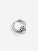 O Ring Shape Hip Hop Style Retro Earrings
