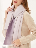 Ombre Fringed Cashmere Scarf