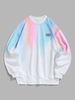 Ombre Label Design Sweatshirt Xl Pink